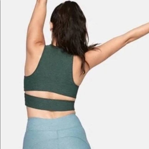 Outdoor Voices green slash back green crop top size small - Picture 3 of 8